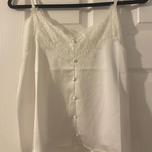 Outrageous Fortune US 2 White Lace Cami
